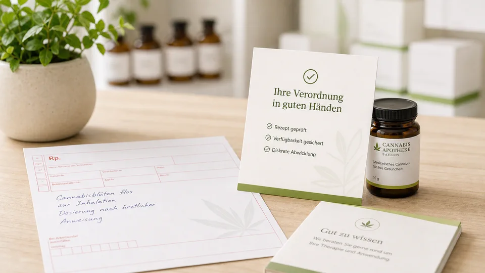 Rezept und Unterlagen f&uuml;r medizinisches Cannabis